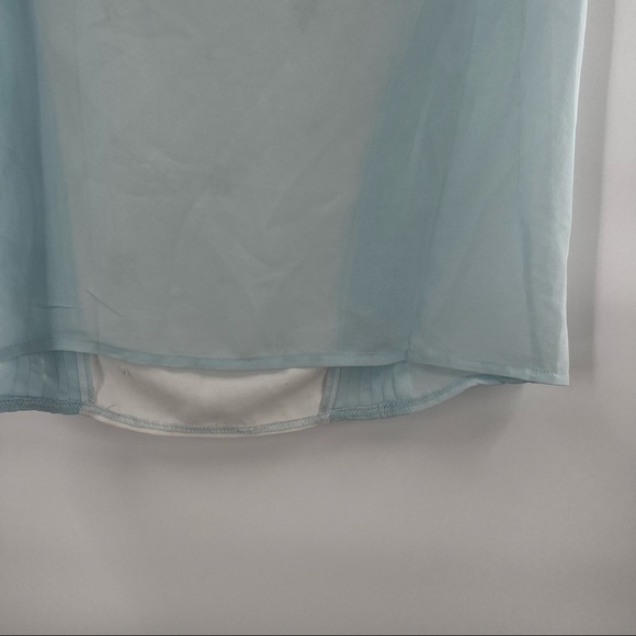 Lucy Paris blue white bedazzled blouse top size S - Picture 10 of 11